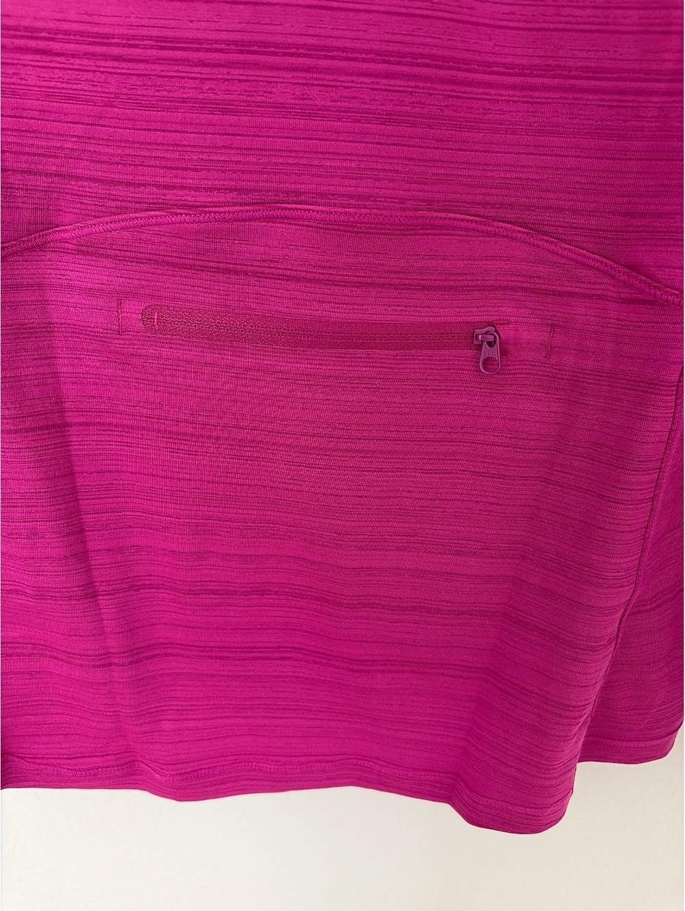 Athleta Pacifica Magenta UPF Swim Rashguard Long Sleeve 1/2 Zip Top Size Large - Picture 3 of 4